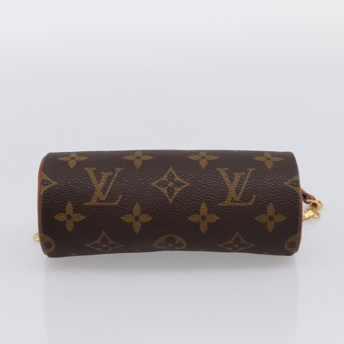 LOUIS VUITTON Monogram Papillon Pouch LV Auth BA15733