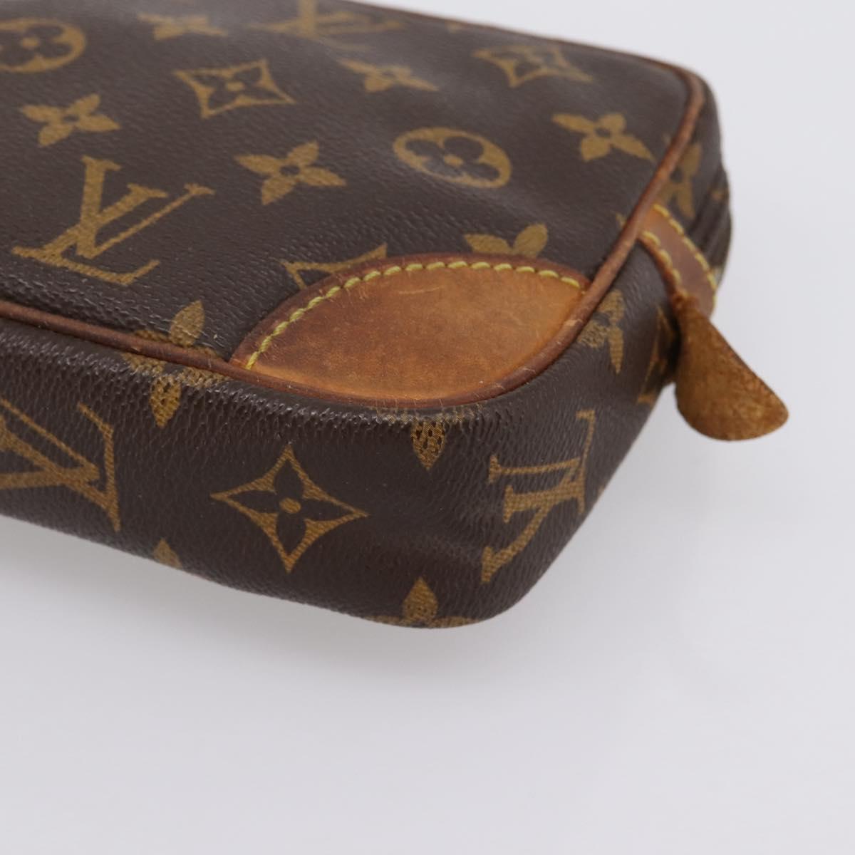 LOUIS VUITTON Monogram Marly Dragonne PM Clutch Bag M51827 LV Auth BA15735