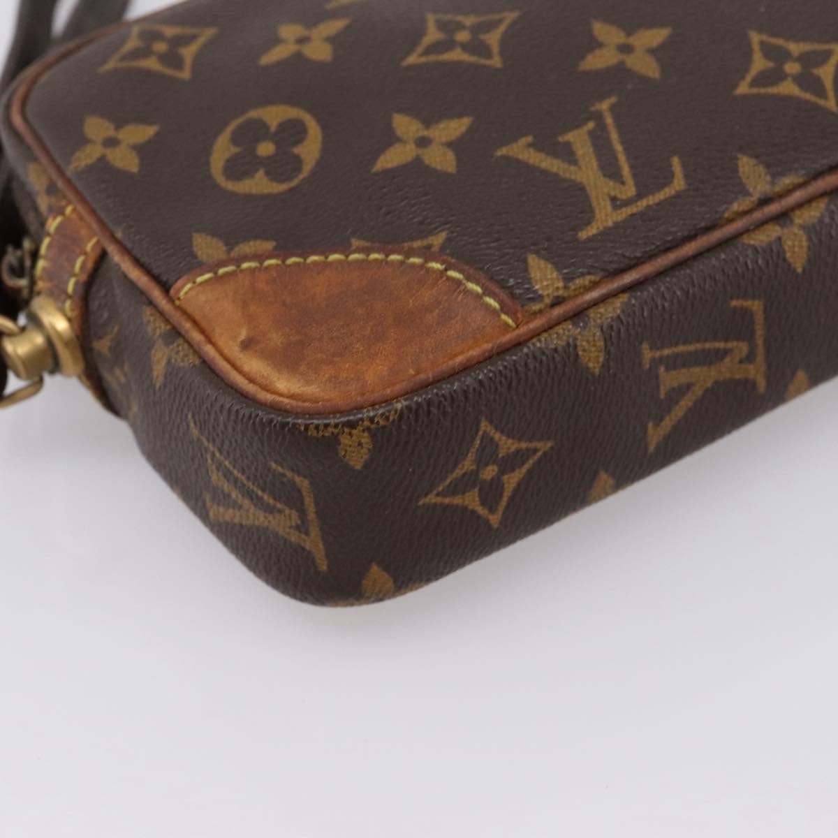 LOUIS VUITTON Monogram Marly Dragonne PM Clutch Bag M51827 LV Auth BA15735