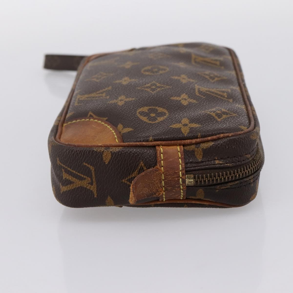 LOUIS VUITTON Monogram Marly Dragonne PM Clutch Bag M51827 LV Auth BA15735