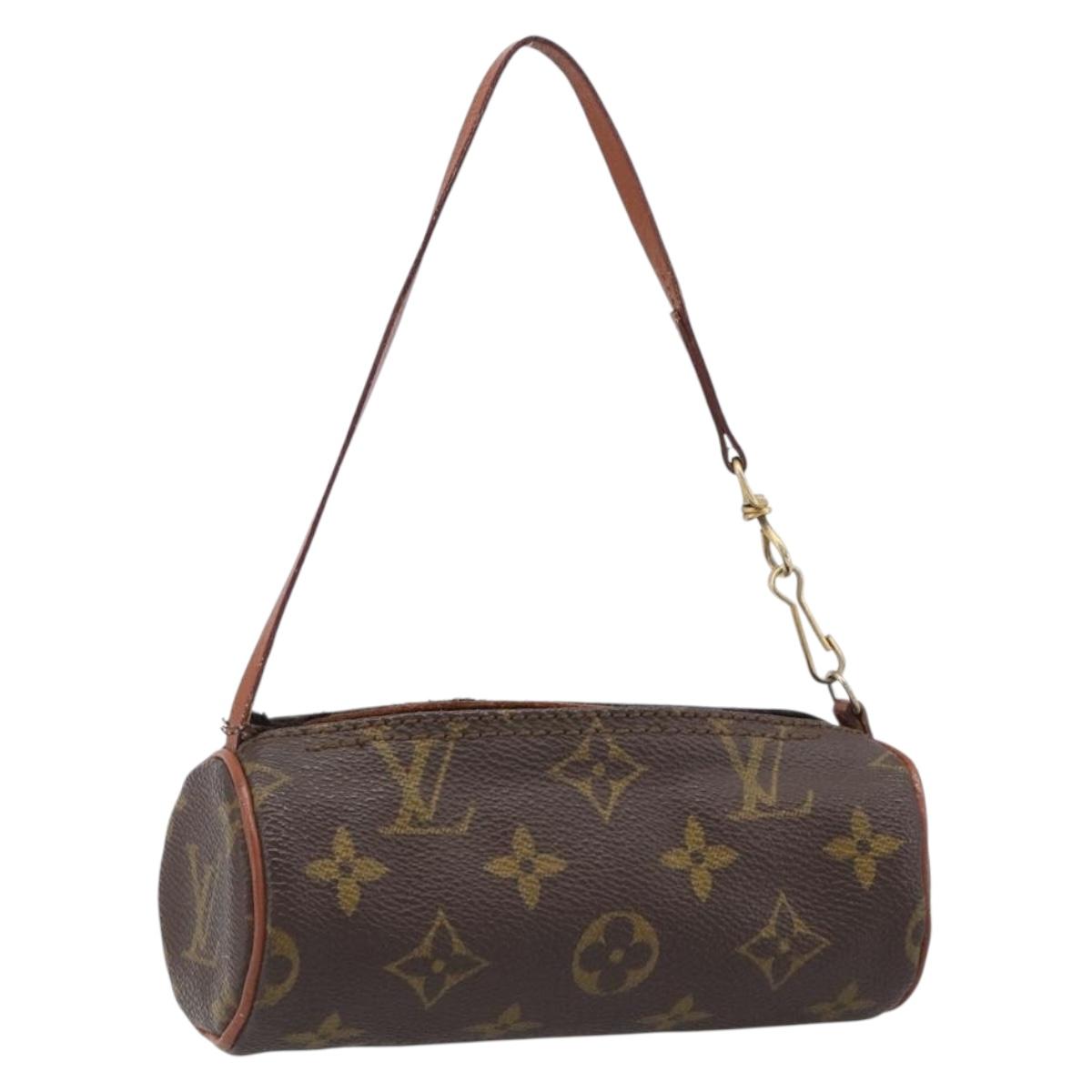 LOUIS VUITTON Monogram Papillon Pouch LV Auth BA15736
