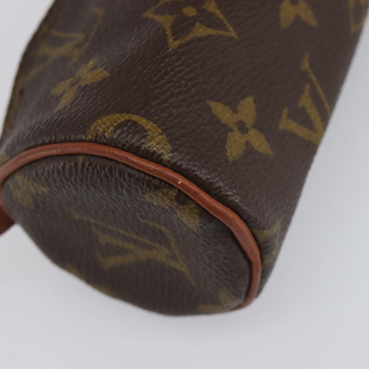LOUIS VUITTON Monogram Papillon Pouch LV Auth BA15736