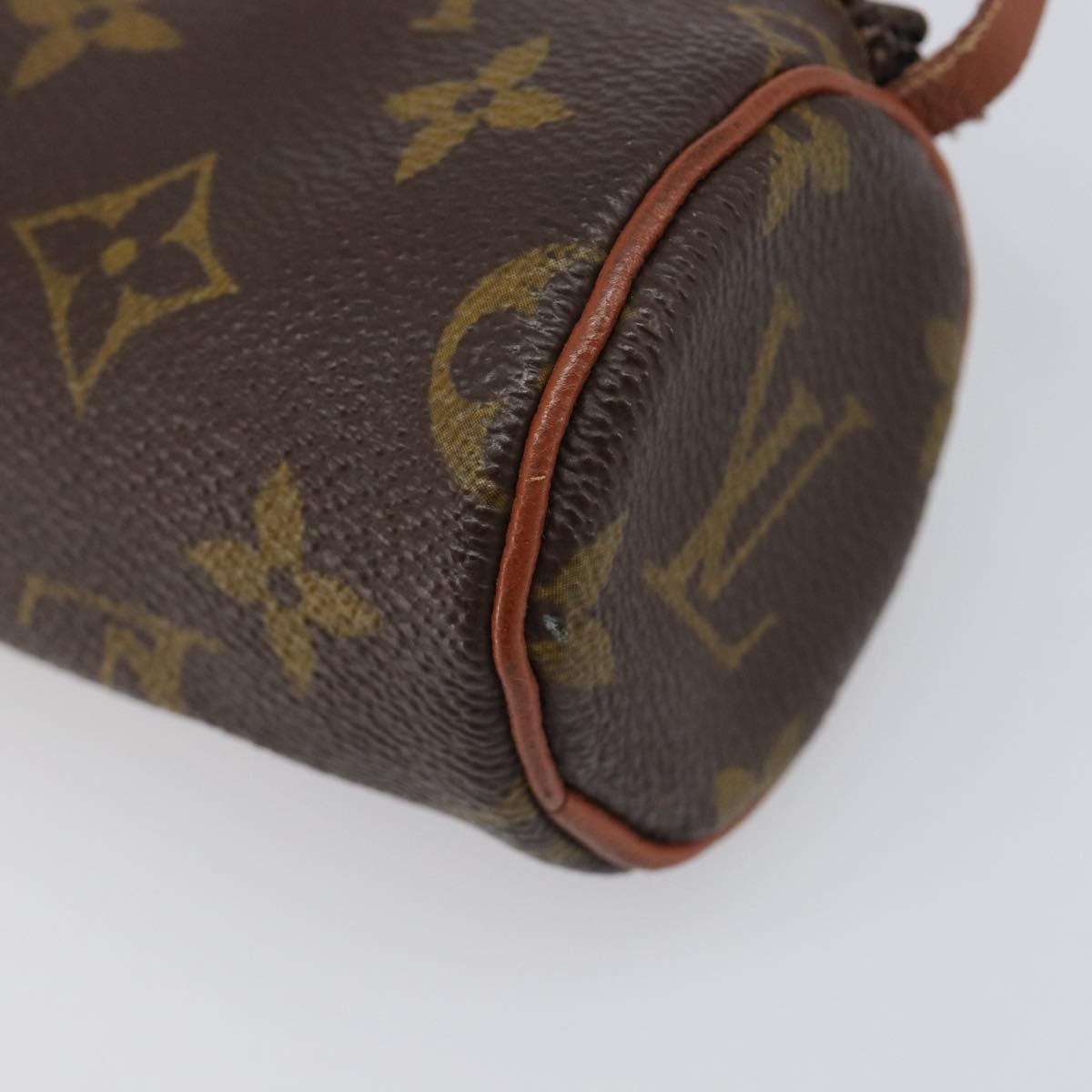LOUIS VUITTON Monogram Papillon Pouch LV Auth BA15736