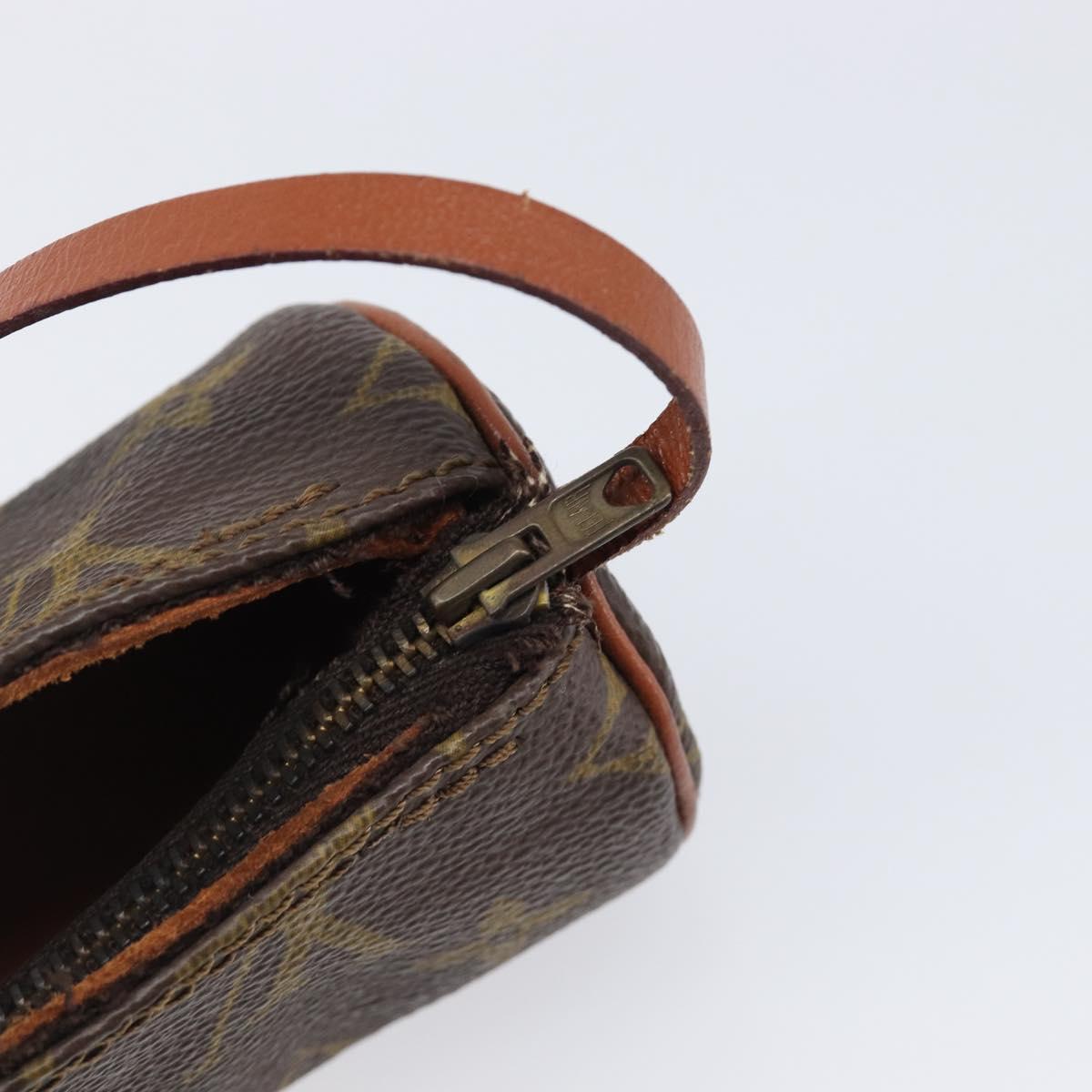 LOUIS VUITTON Monogram Papillon Pouch LV Auth BA15736