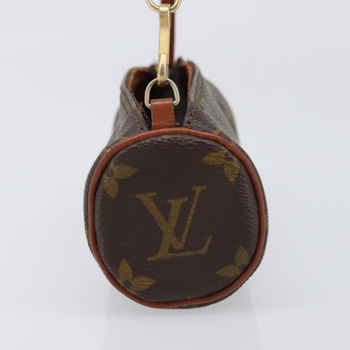 LOUIS VUITTON Monogram Papillon Pouch LV Auth BA15736
