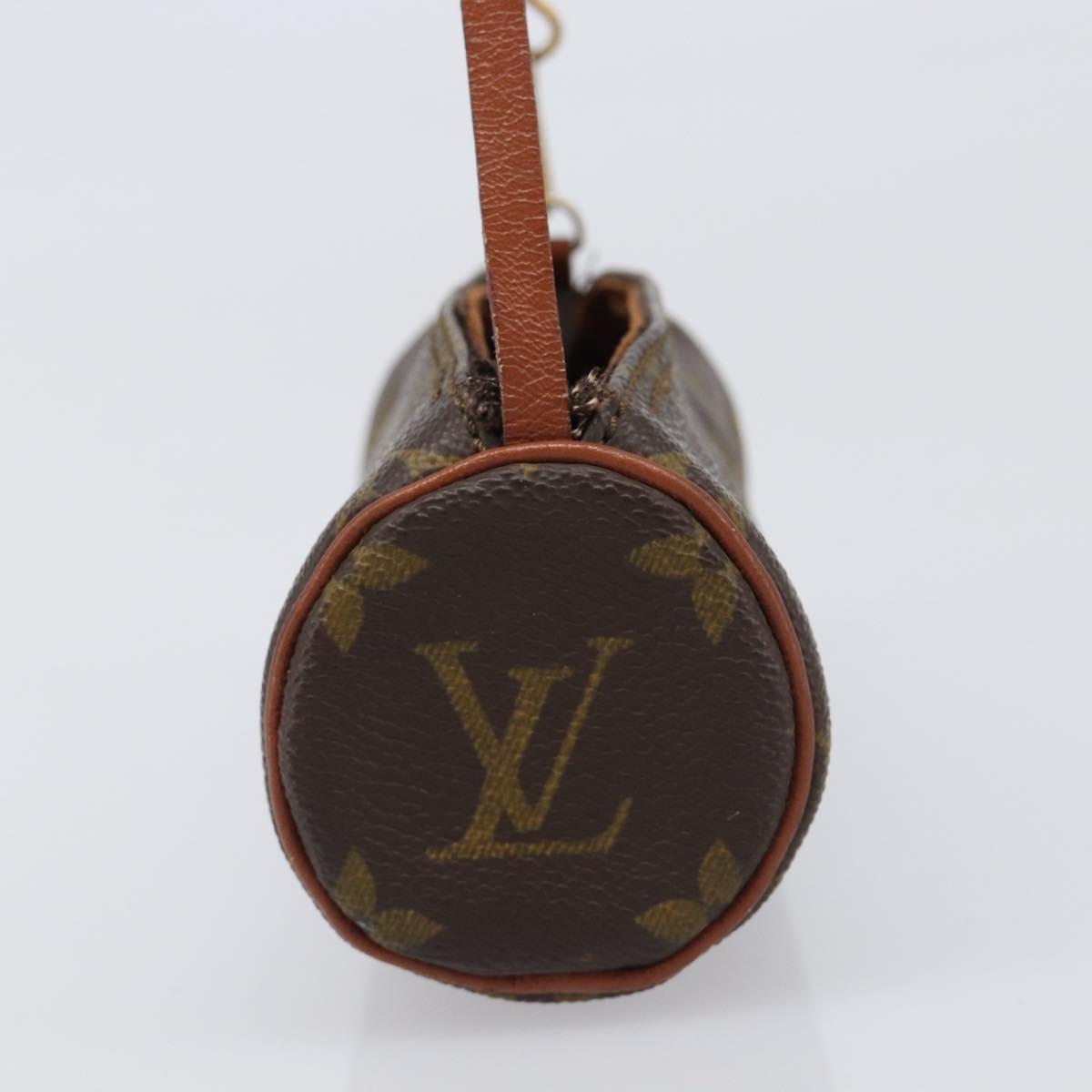 LOUIS VUITTON Monogram Papillon Pouch LV Auth BA15736