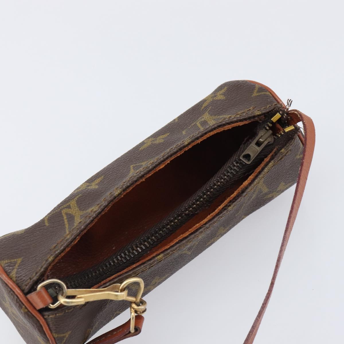 LOUIS VUITTON Monogram Papillon Pouch LV Auth BA15736