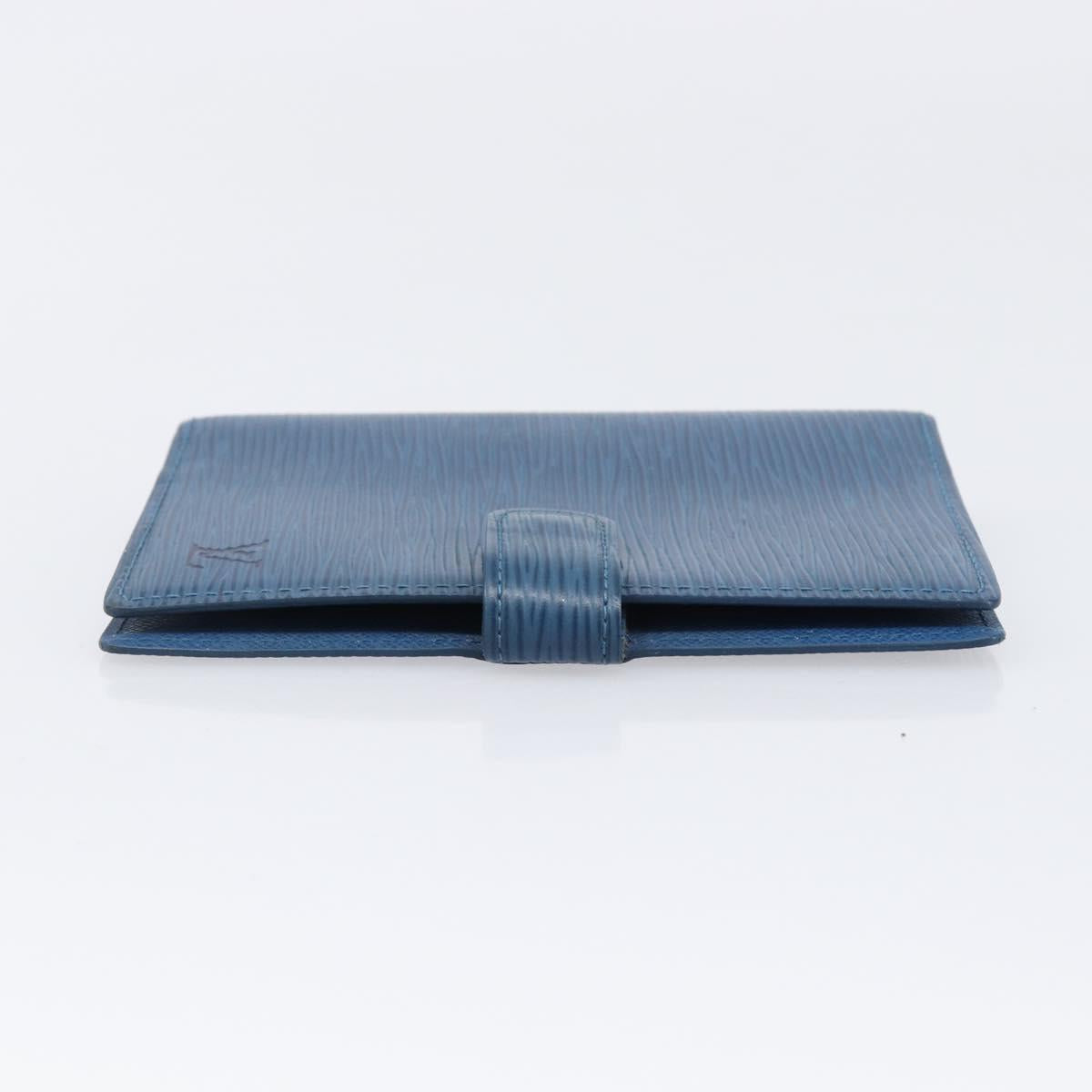 LOUIS VUITTON Epi Agenda PM Day Planner Cover Blue R20055 LV Auth BA15742