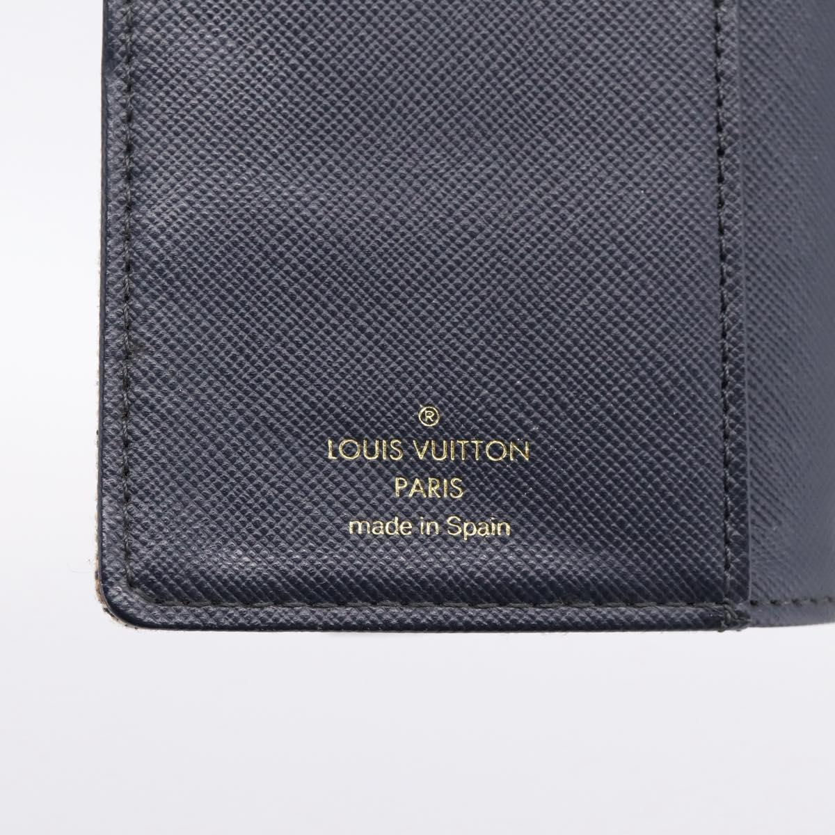 LOUIS VUITTON Monogram Mini Agenda PM Day Planner Cover Blue R20910 Auth BA15743