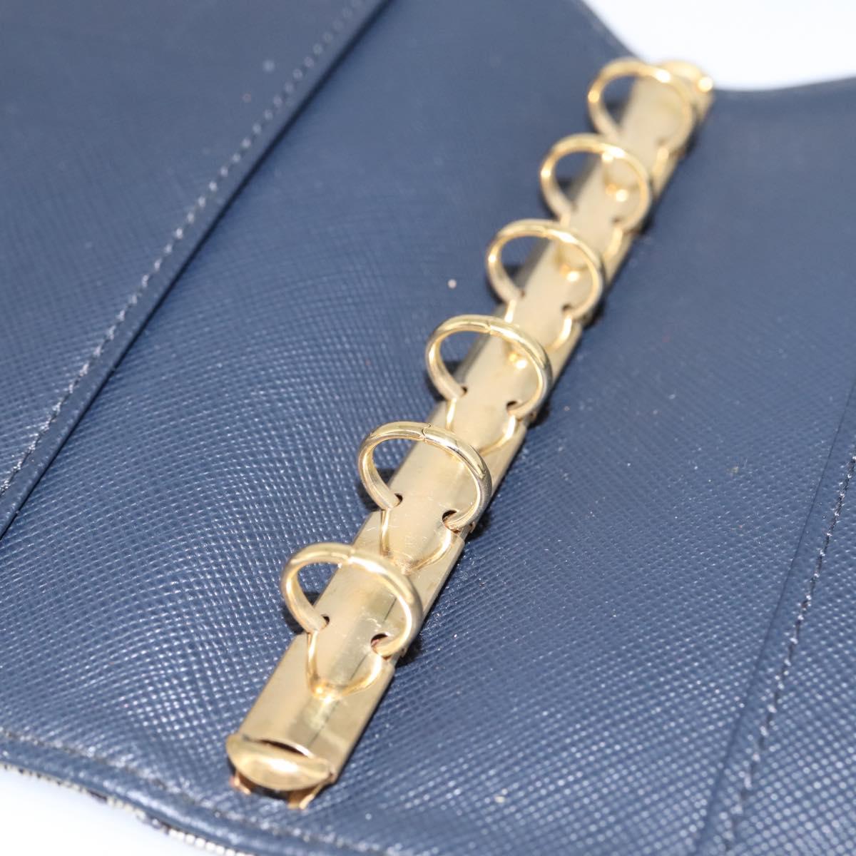 LOUIS VUITTON Monogram Mini Agenda PM Day Planner Cover Blue R20910 Auth BA15743