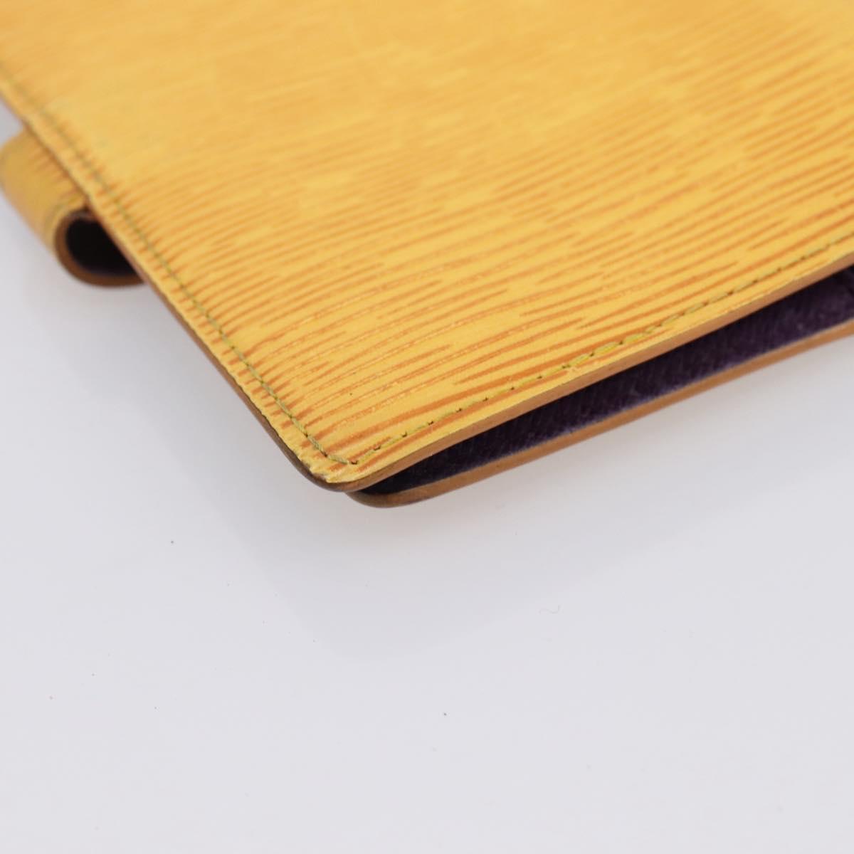 LOUIS VUITTON Epi Agenda PM Day Planner Cover Yellow R20059 LV Auth BA15744