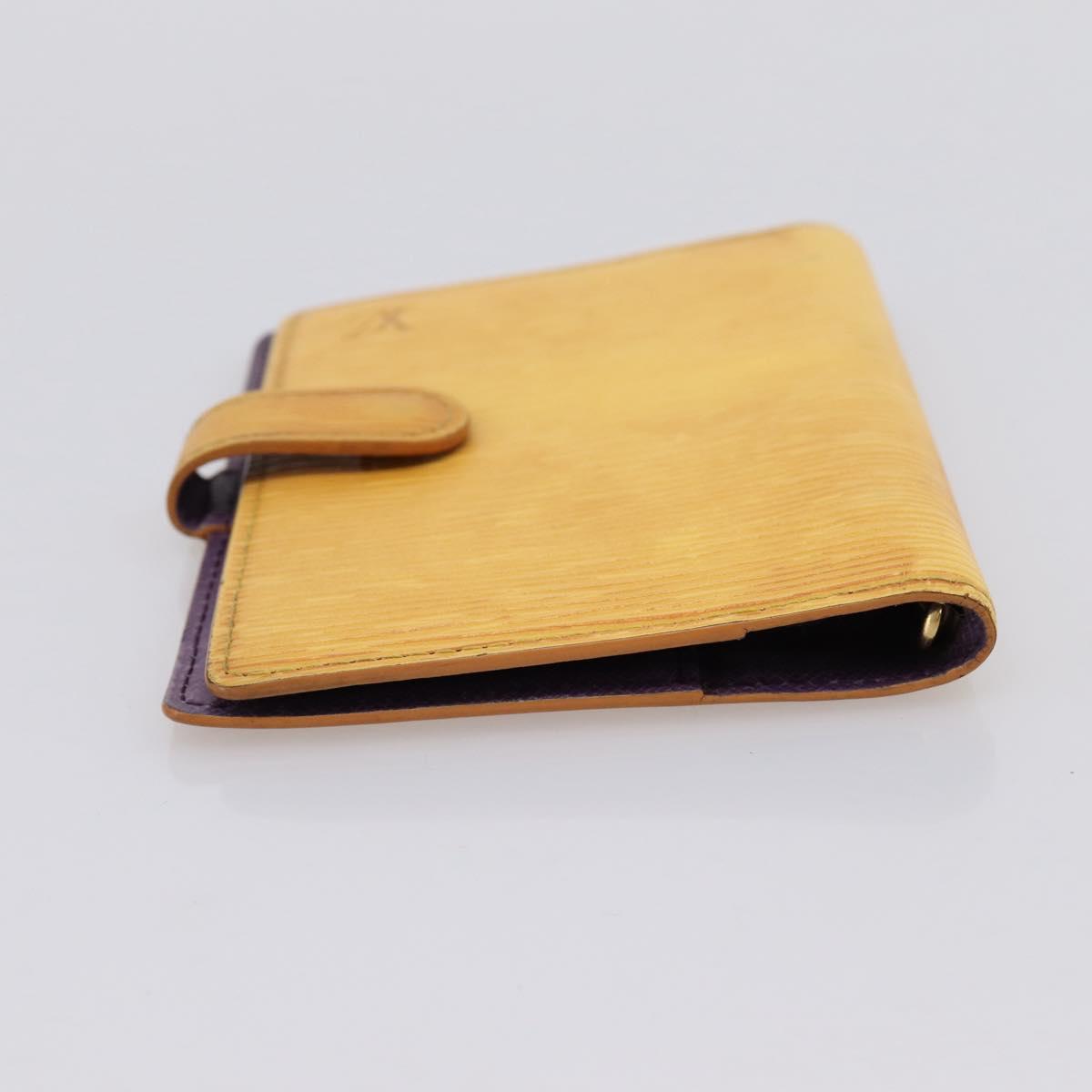 LOUIS VUITTON Epi Agenda PM Day Planner Cover Yellow R20059 LV Auth BA15744