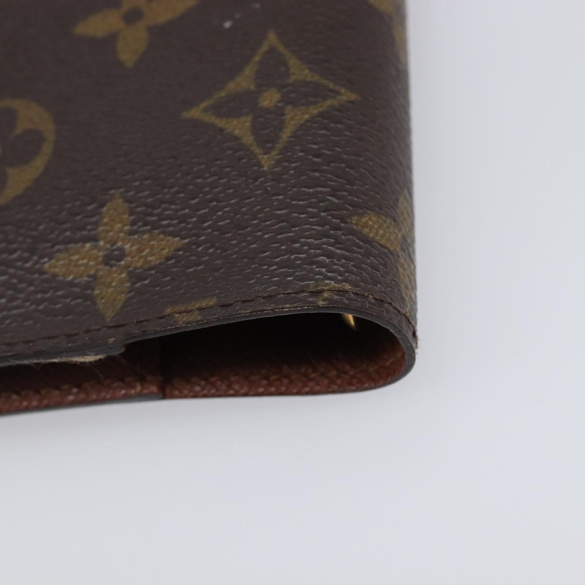 LOUIS VUITTON Monogram Agenda PM Day Planner Cover R20005 LV Auth BA15745