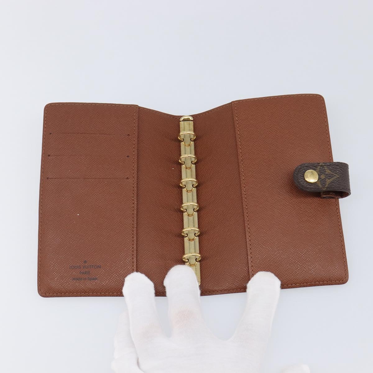 LOUIS VUITTON Monogram Agenda PM Day Planner Cover R20005 LV Auth BA15745