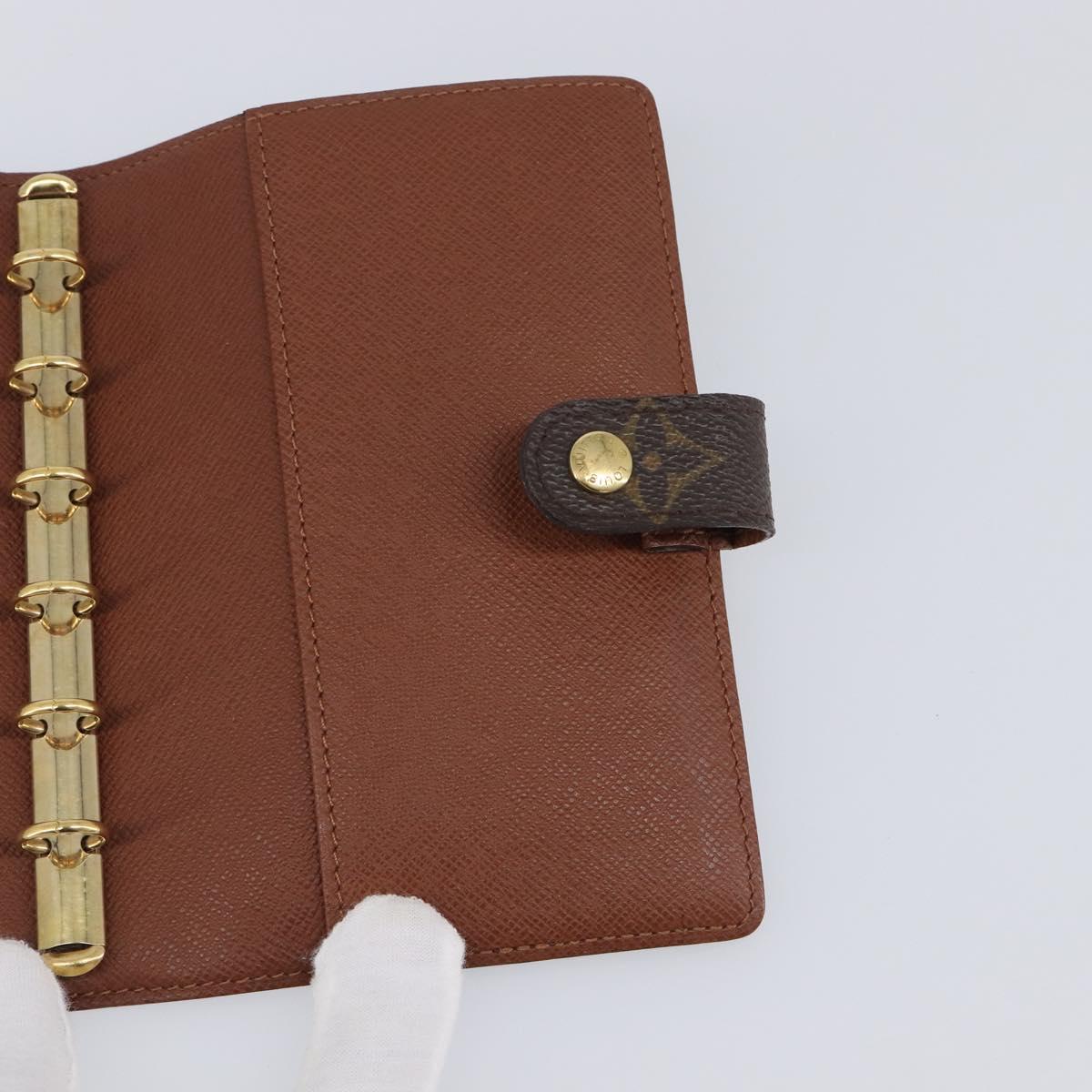 LOUIS VUITTON Monogram Agenda PM Day Planner Cover R20005 LV Auth BA15745