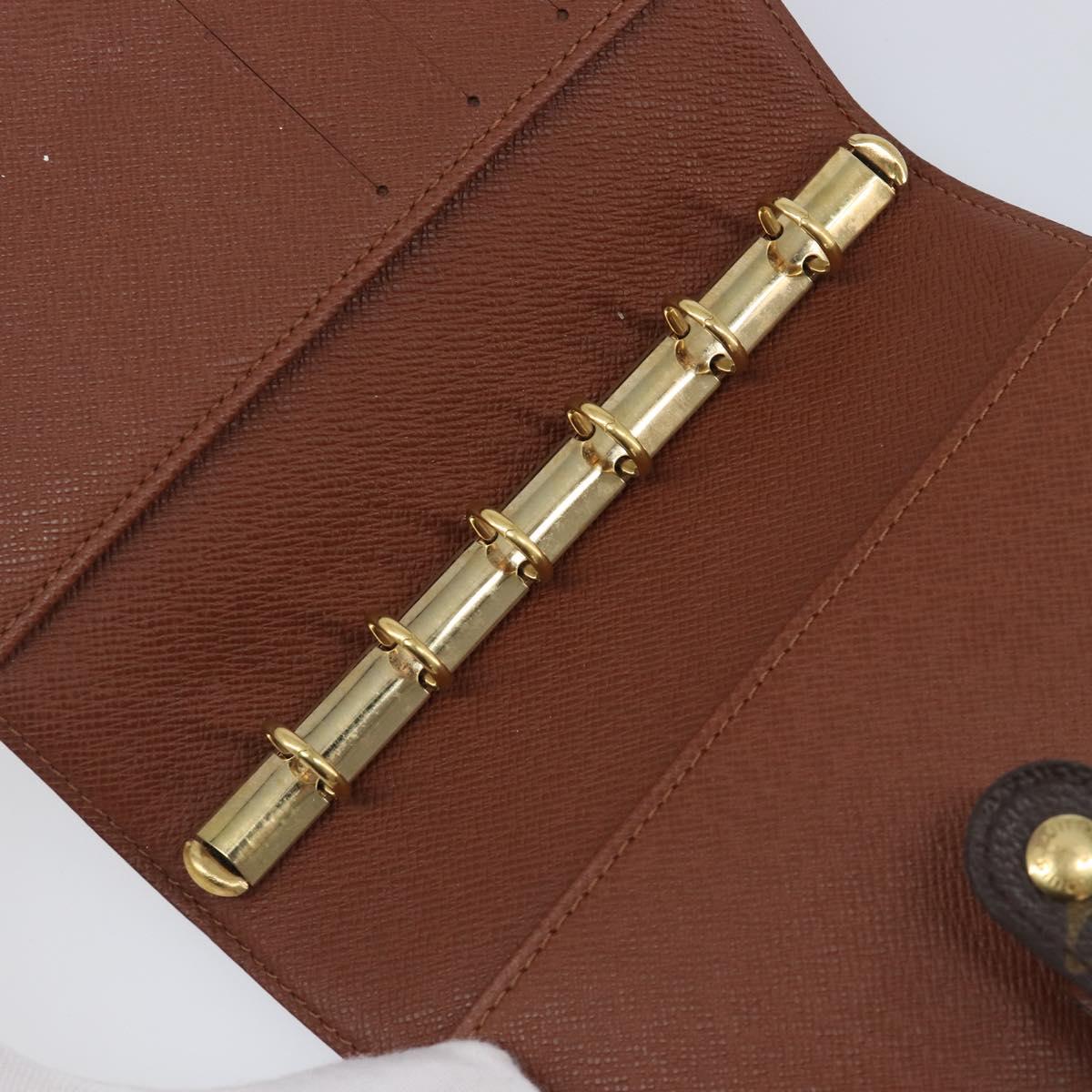LOUIS VUITTON Monogram Agenda PM Day Planner Cover R20005 LV Auth BA15745