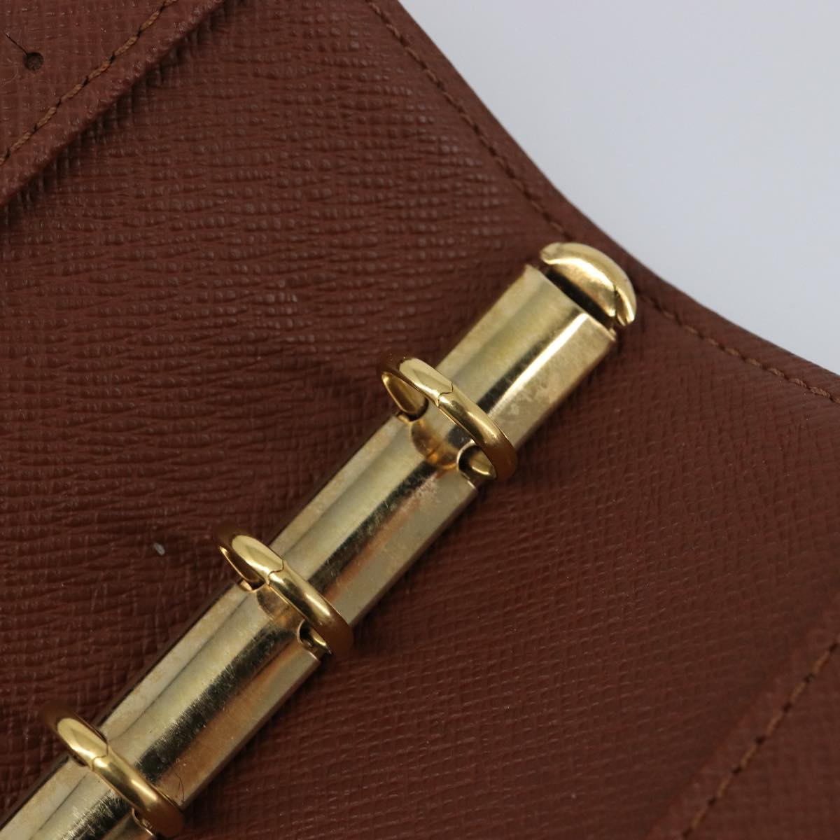 LOUIS VUITTON Monogram Agenda PM Day Planner Cover R20005 LV Auth BA15745