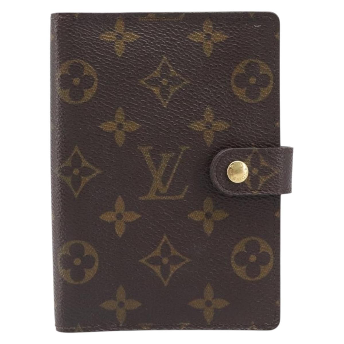 LOUIS VUITTON Monogram Agenda PM Day Planner Cover R20005 LV Auth BA15745