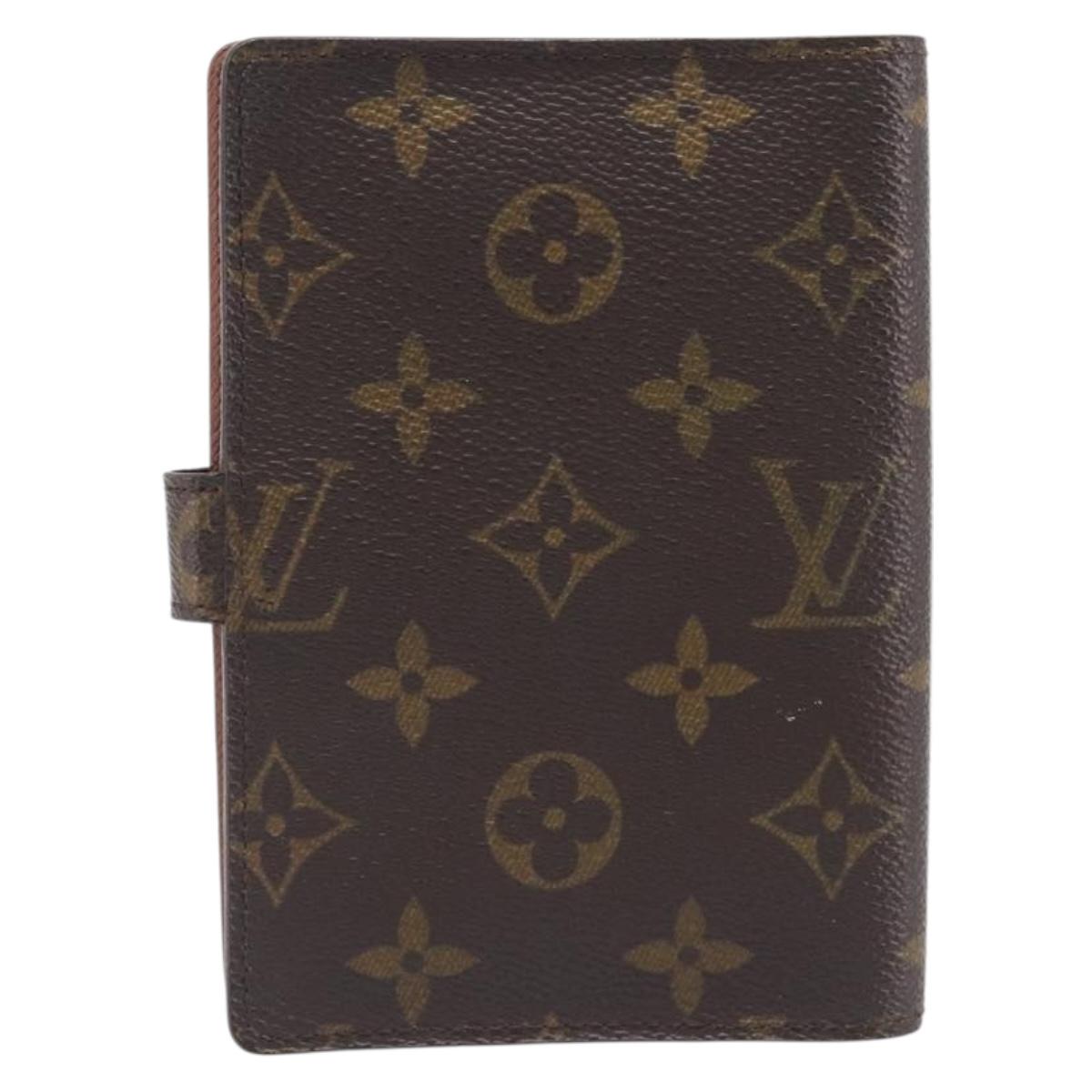 LOUIS VUITTON Monogram Agenda PM Day Planner Cover R20005 LV Auth BA15745