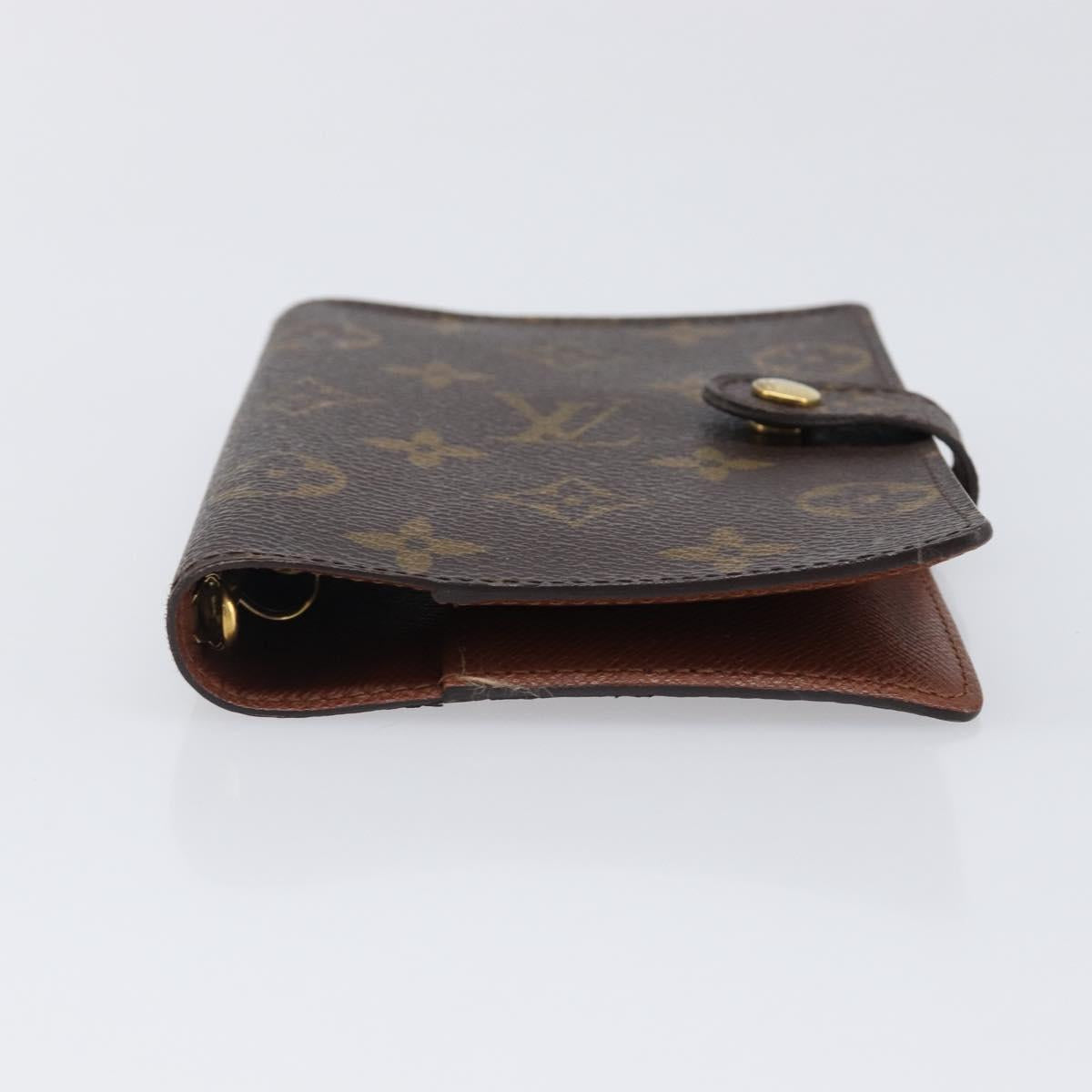 LOUIS VUITTON Monogram Agenda PM Day Planner Cover R20005 LV Auth BA15745