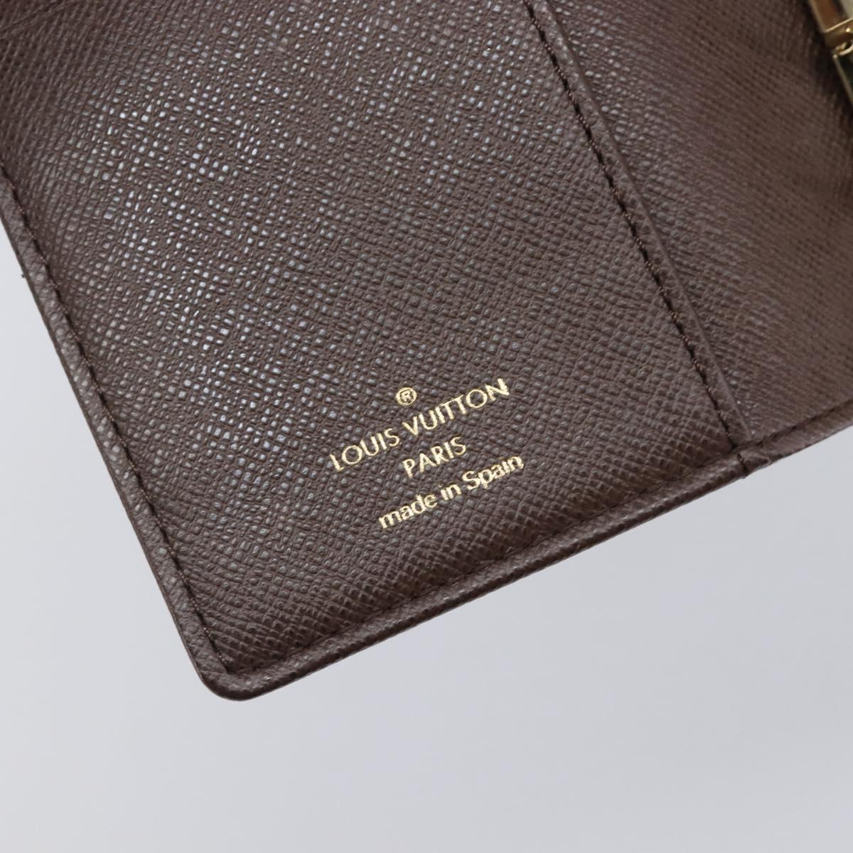 LOUIS VUITTON Monogram Mini Lin Agenda PM Ebene R20916 LV Auth BA15746