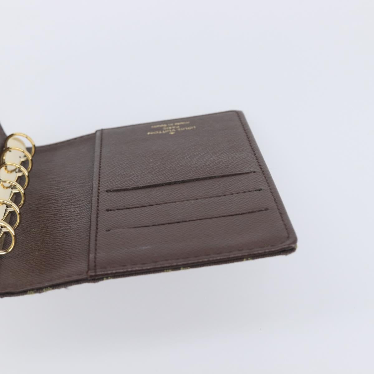 LOUIS VUITTON Monogram Mini Lin Agenda PM Ebene R20916 LV Auth BA15746
