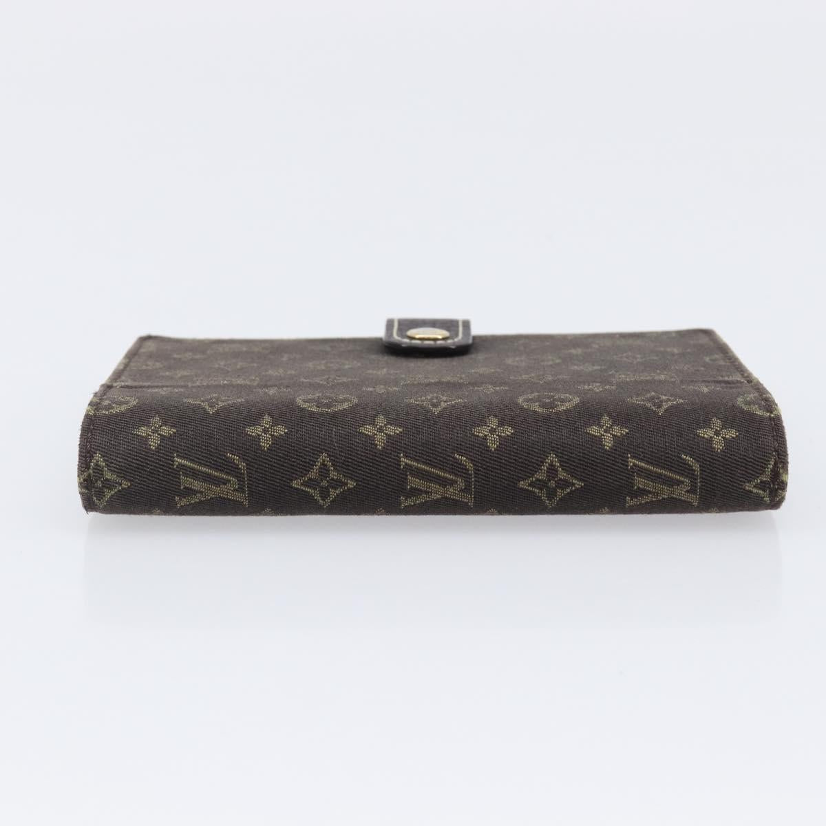 LOUIS VUITTON Monogram Mini Lin Agenda PM Ebene R20916 LV Auth BA15746