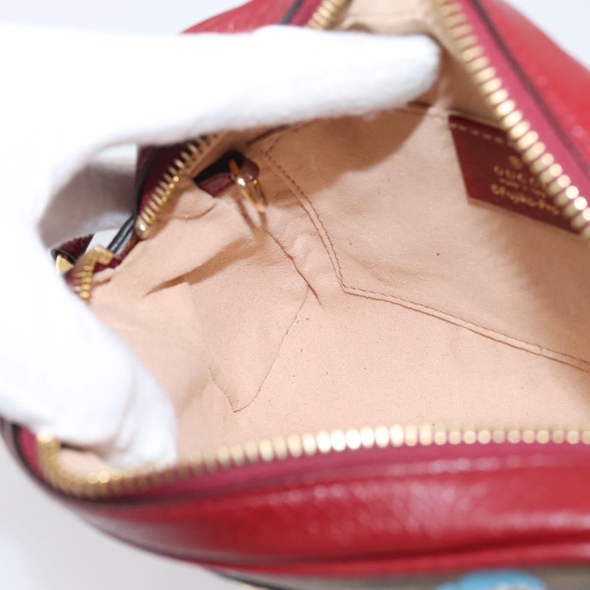 GUCCI Micro GG Supreme Doraemon Collaboration Bag PVC Beige 647784 Auth BA15754M