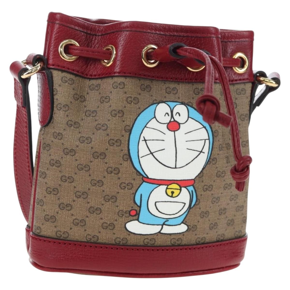 GUCCI Micro GG Supreme Fujiko Pro Collaboration Bag PVC 647801 Auth BA15767M