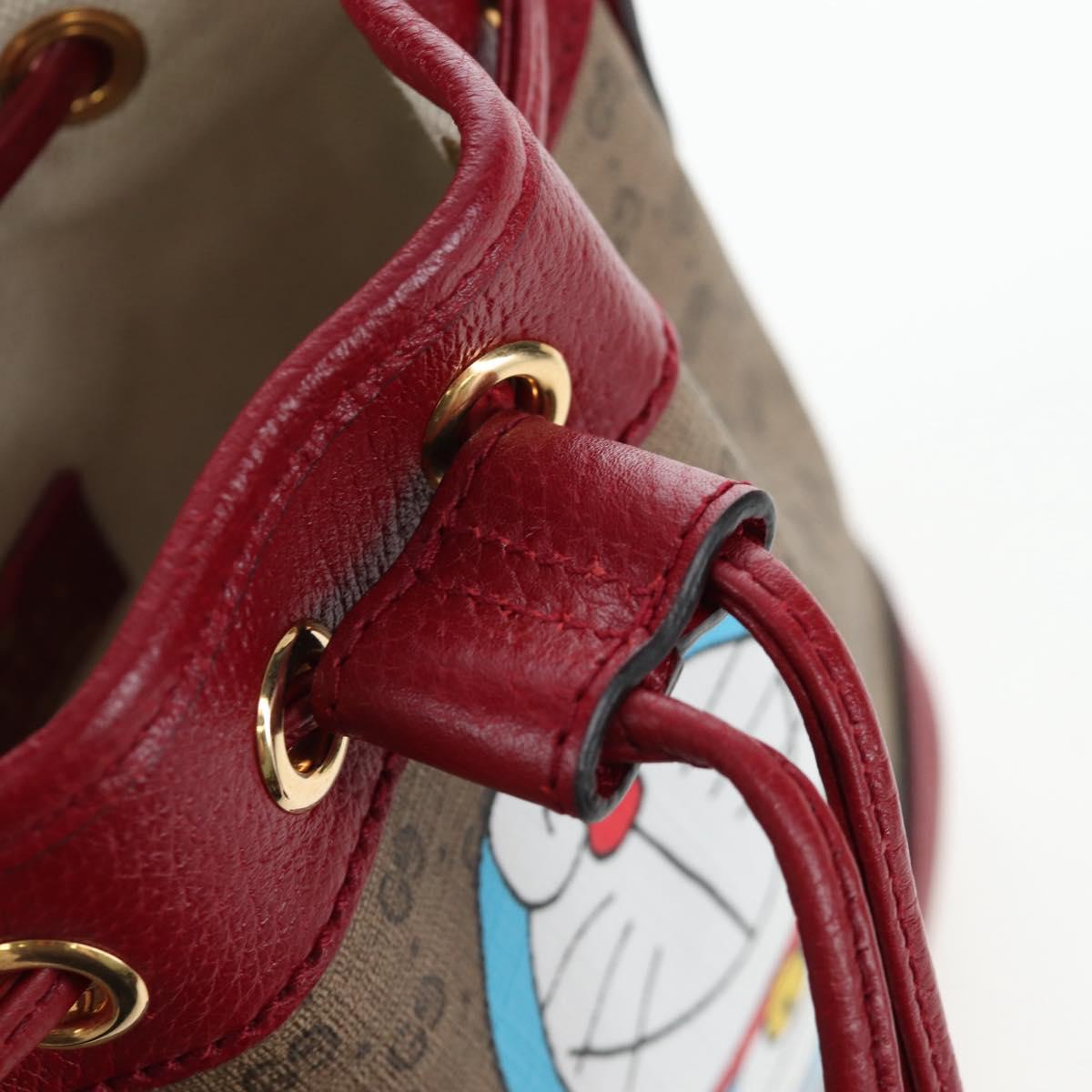 GUCCI Micro GG Supreme Fujiko Pro Collaboration Bag PVC 647801 Auth BA15767M