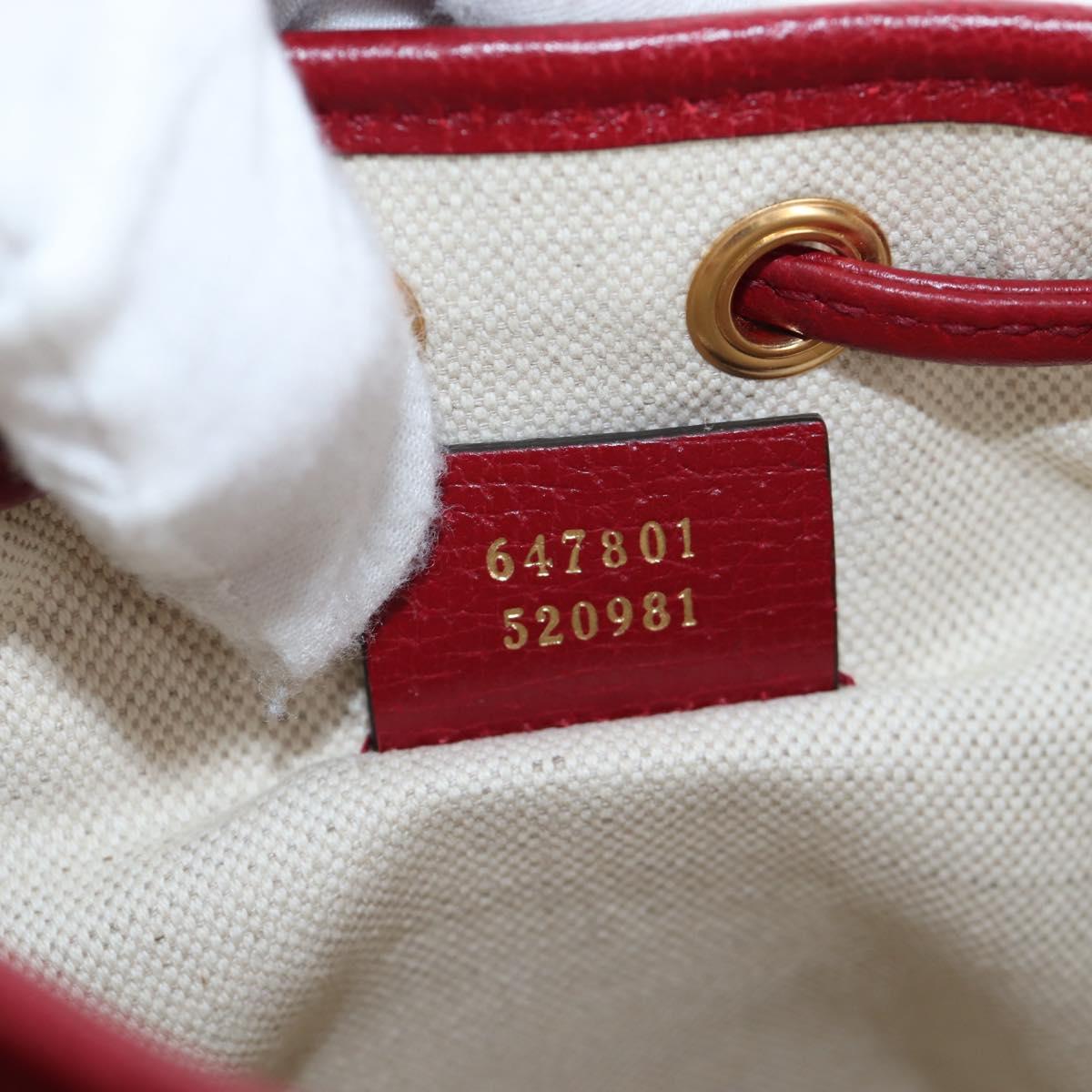 GUCCI Micro GG Supreme Fujiko Pro Collaboration Bag PVC 647801 Auth BA15767M
