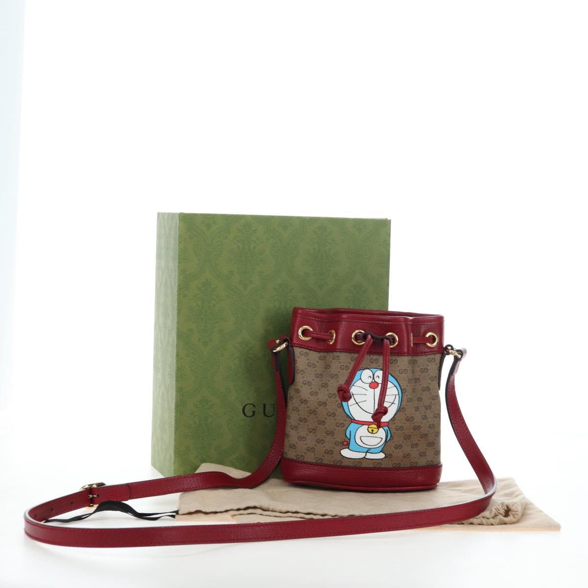 GUCCI Micro GG Supreme Fujiko Pro Collaboration Bag PVC 647801 Auth BA15767M