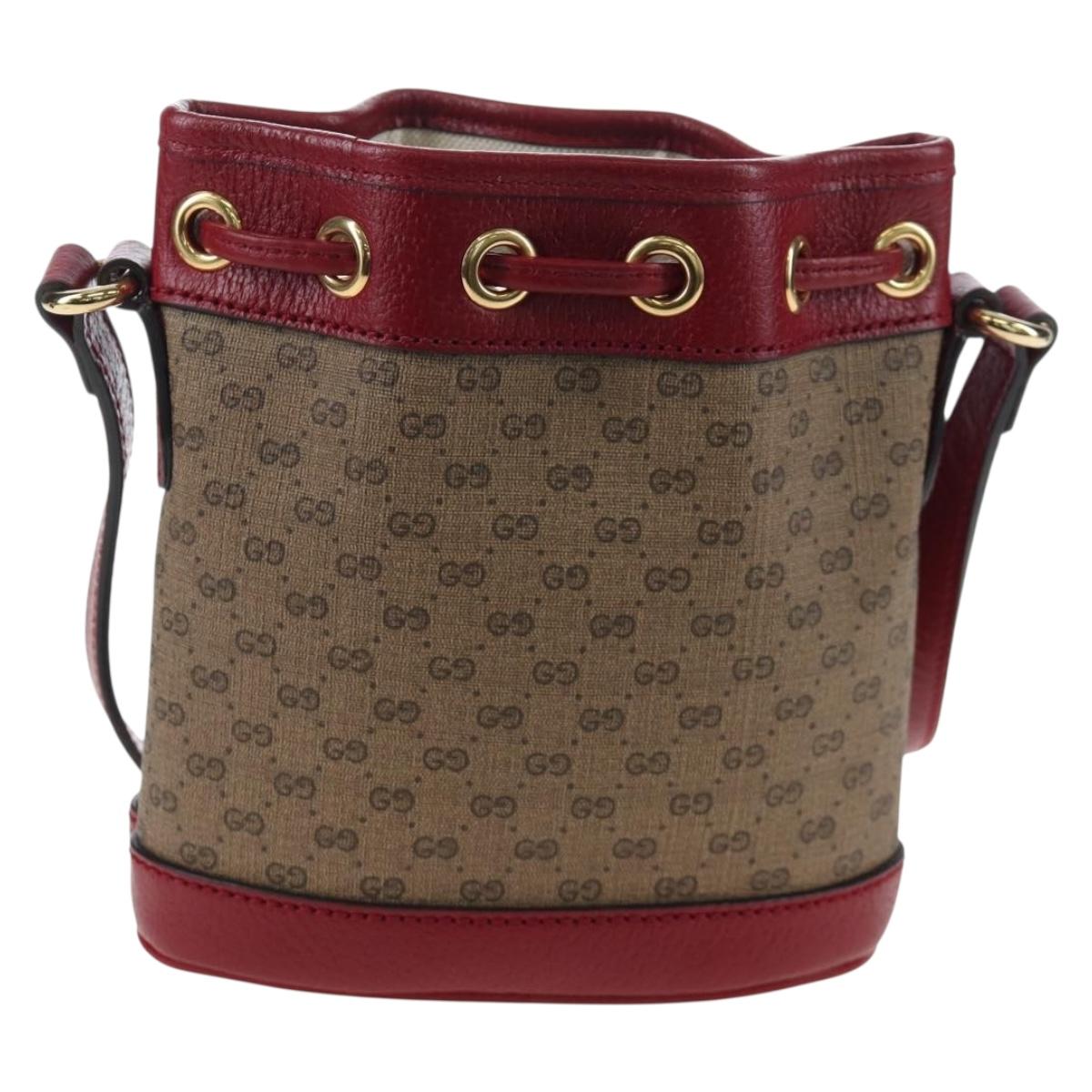 GUCCI Micro GG Supreme Fujiko Pro Collaboration Bag PVC 647801 Auth BA15767M