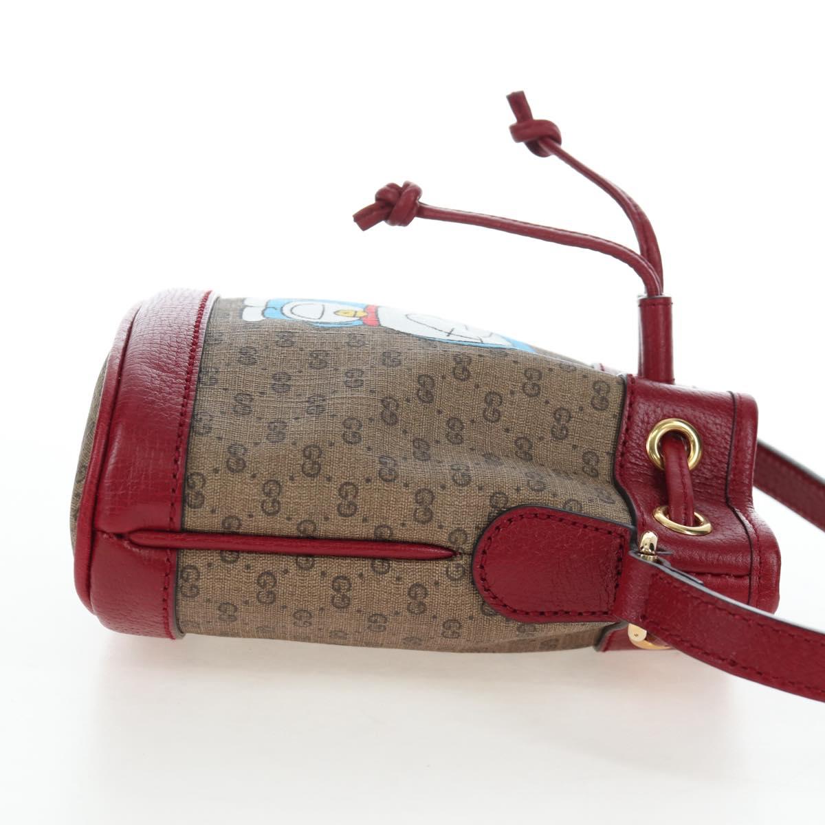 GUCCI Micro GG Supreme Fujiko Pro Collaboration Bag PVC 647801 Auth BA15767M