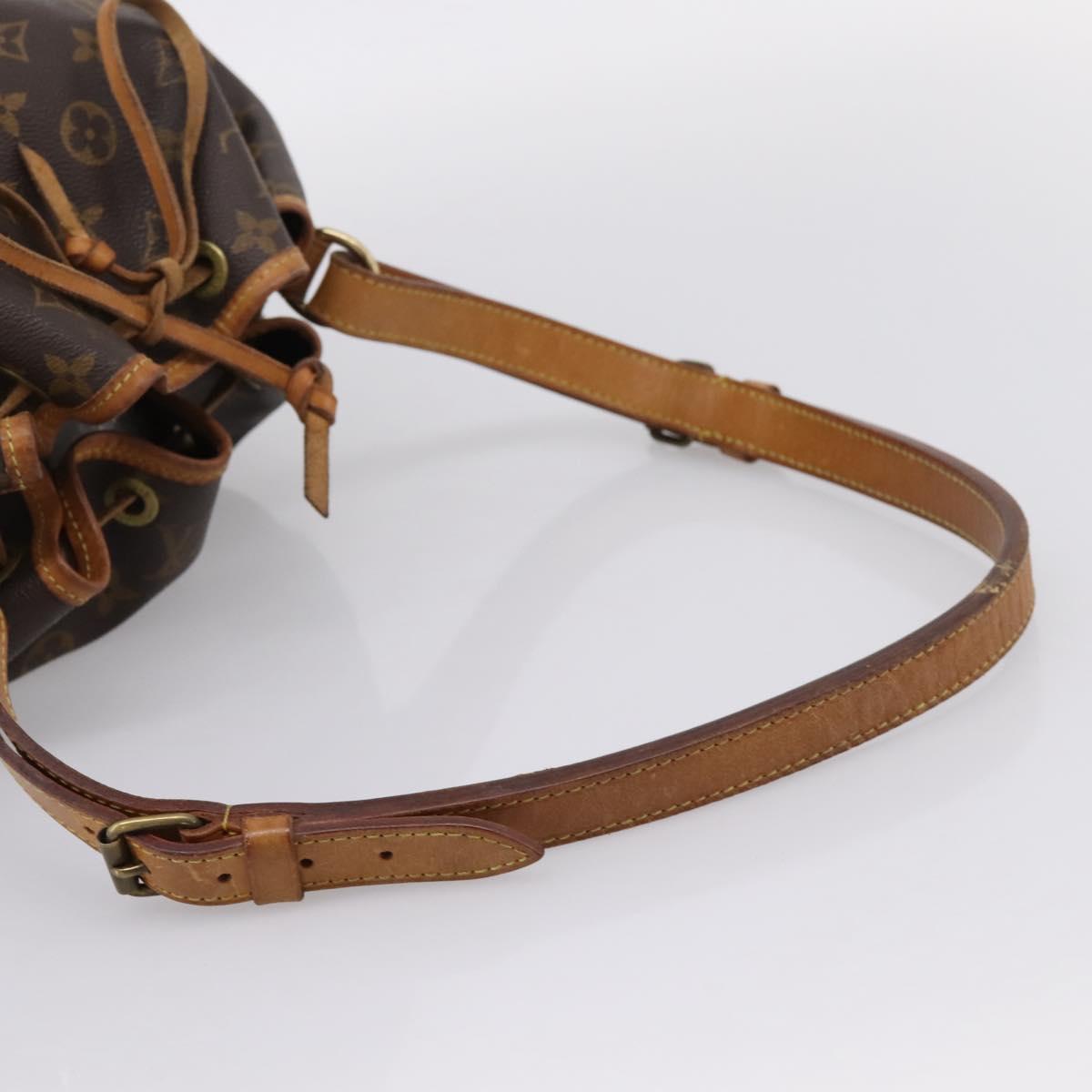 LOUIS VUITTON Monogram Petit Noe Shoulder Bag M42226 LV Auth BA15769