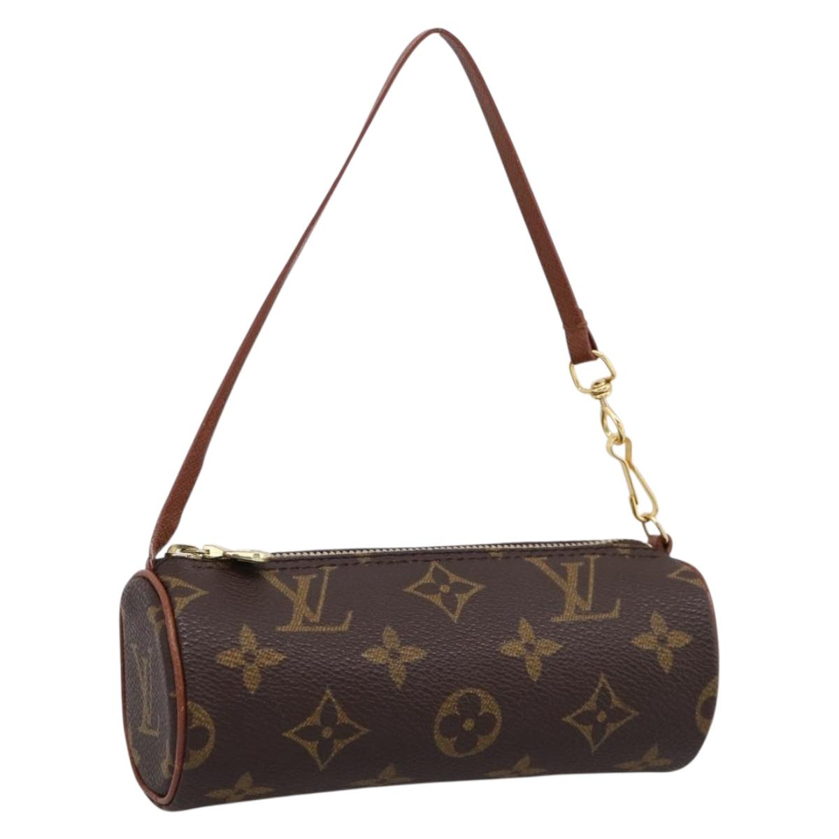 LOUIS VUITTON Monogram Papillon Pouch LV Auth BA15780A