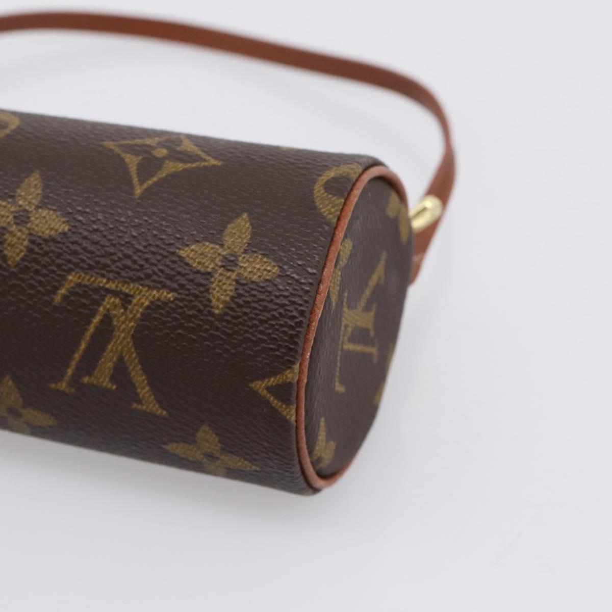 LOUIS VUITTON Monogram Papillon Pouch LV Auth BA15780A
