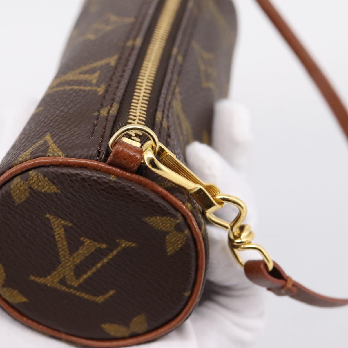 LOUIS VUITTON Monogram Papillon Pouch LV Auth BA15780A