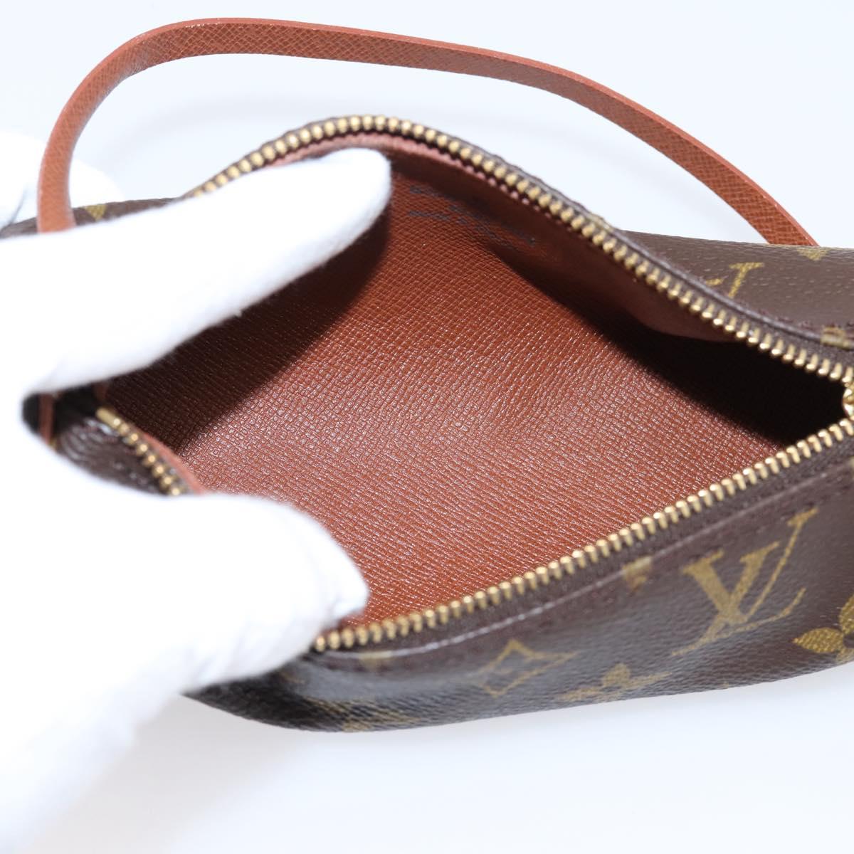 LOUIS VUITTON Monogram Papillon Pouch LV Auth BA15780A