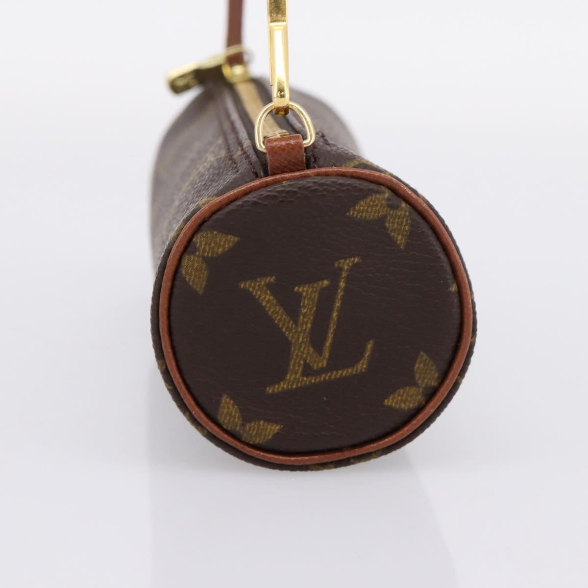 LOUIS VUITTON Monogram Papillon Pouch LV Auth BA15780A
