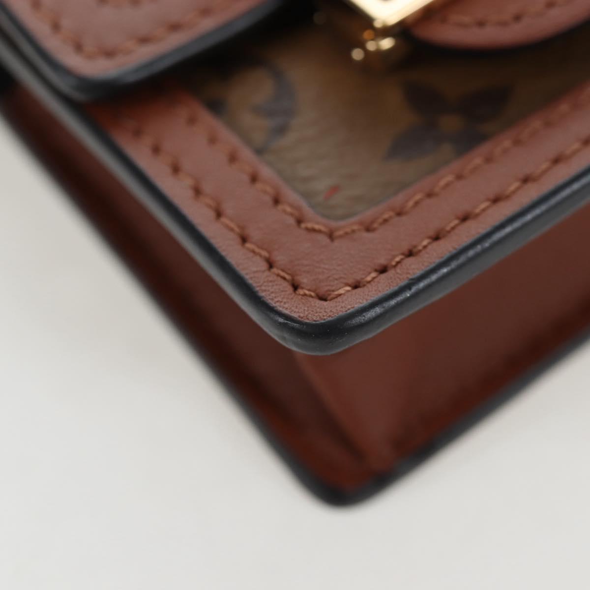 LOUIS VUITTON Monogram Reverse Micro Dauphine Bag M80250 LV Auth BA15782M
