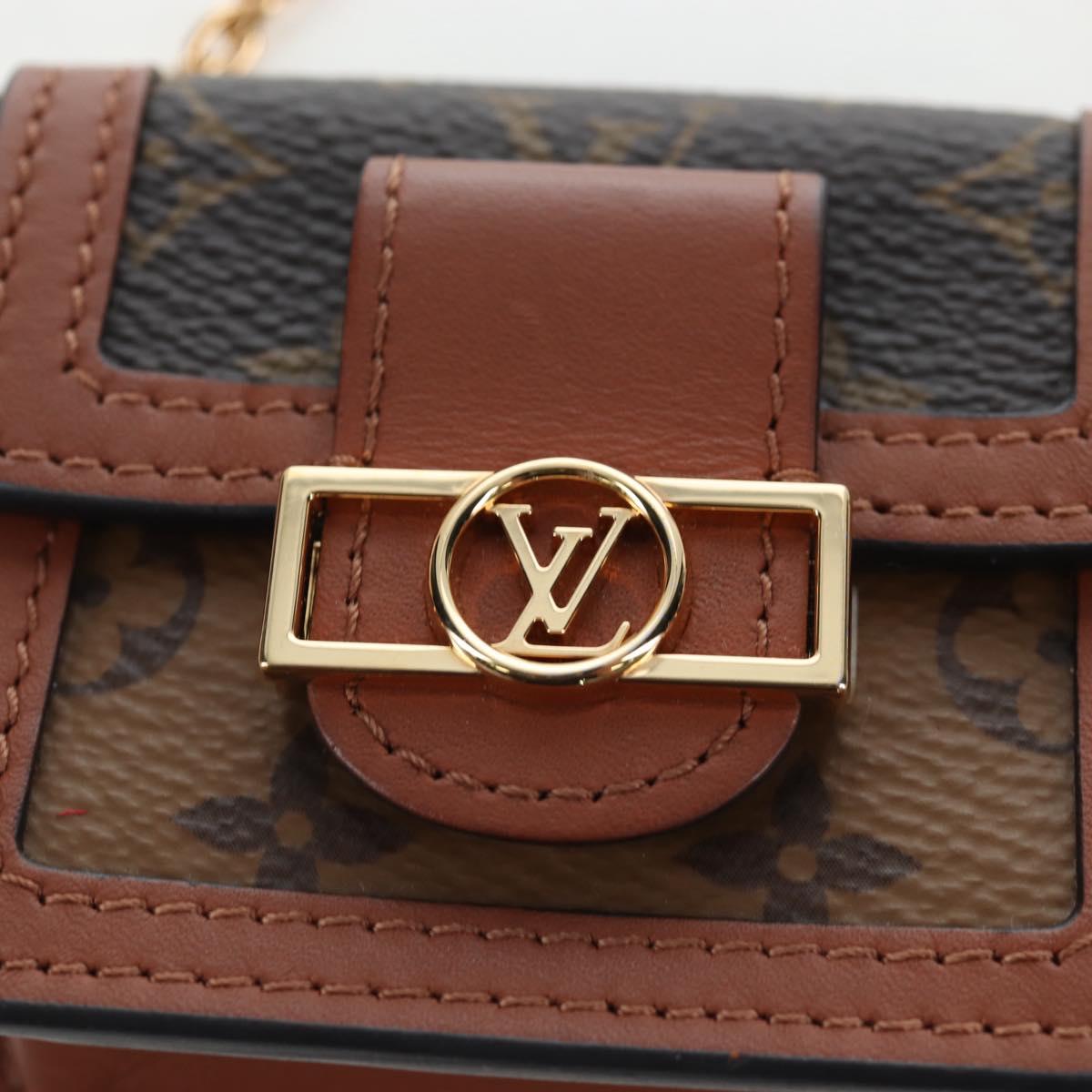 LOUIS VUITTON Monogram Reverse Micro Dauphine Bag M80250 LV Auth BA15782M