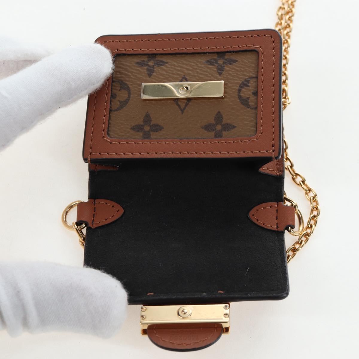 LOUIS VUITTON Monogram Reverse Micro Dauphine Bag M80250 LV Auth BA15782M