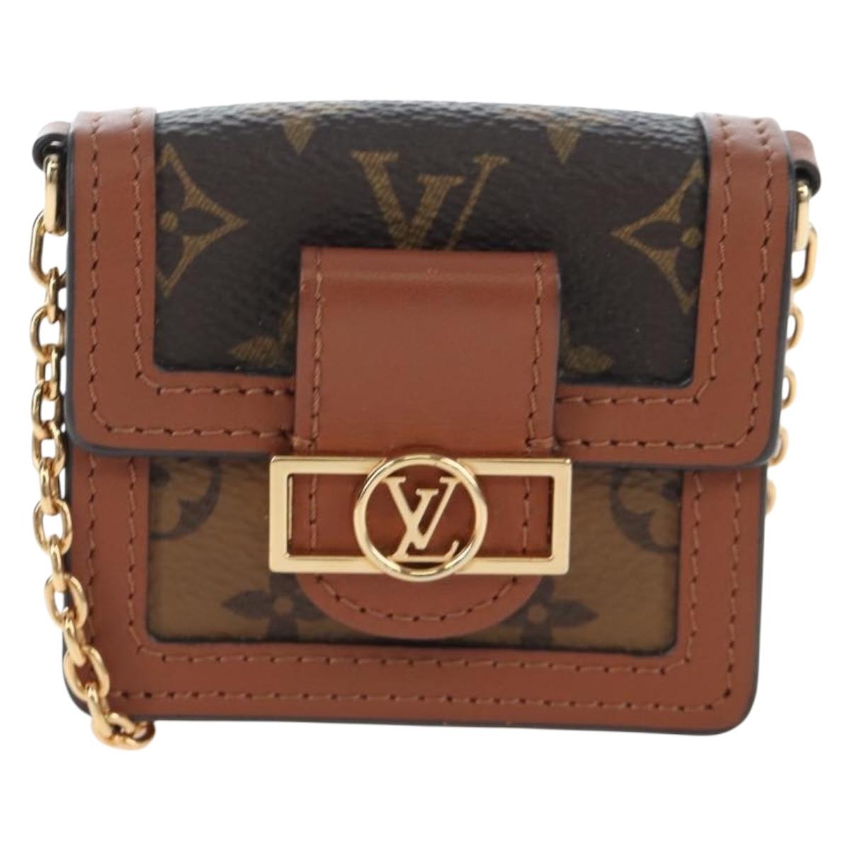 LOUIS VUITTON Monogram Reverse Micro Dauphine Bag M80250 LV Auth BA15782M