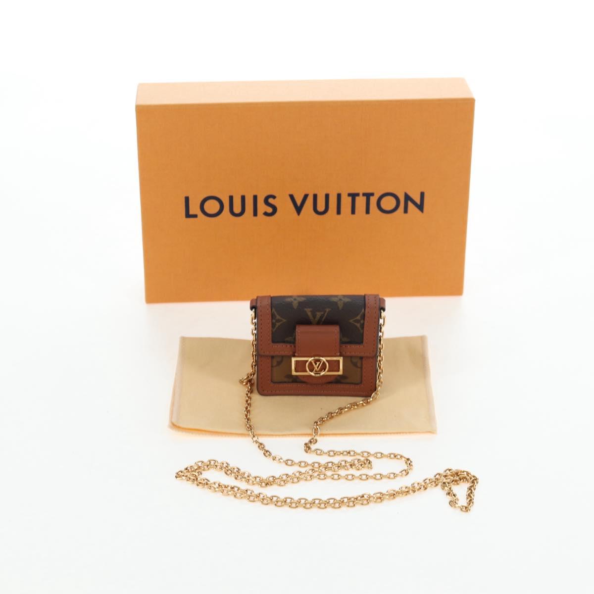 LOUIS VUITTON Monogram Reverse Micro Dauphine Bag M80250 LV Auth BA15782M