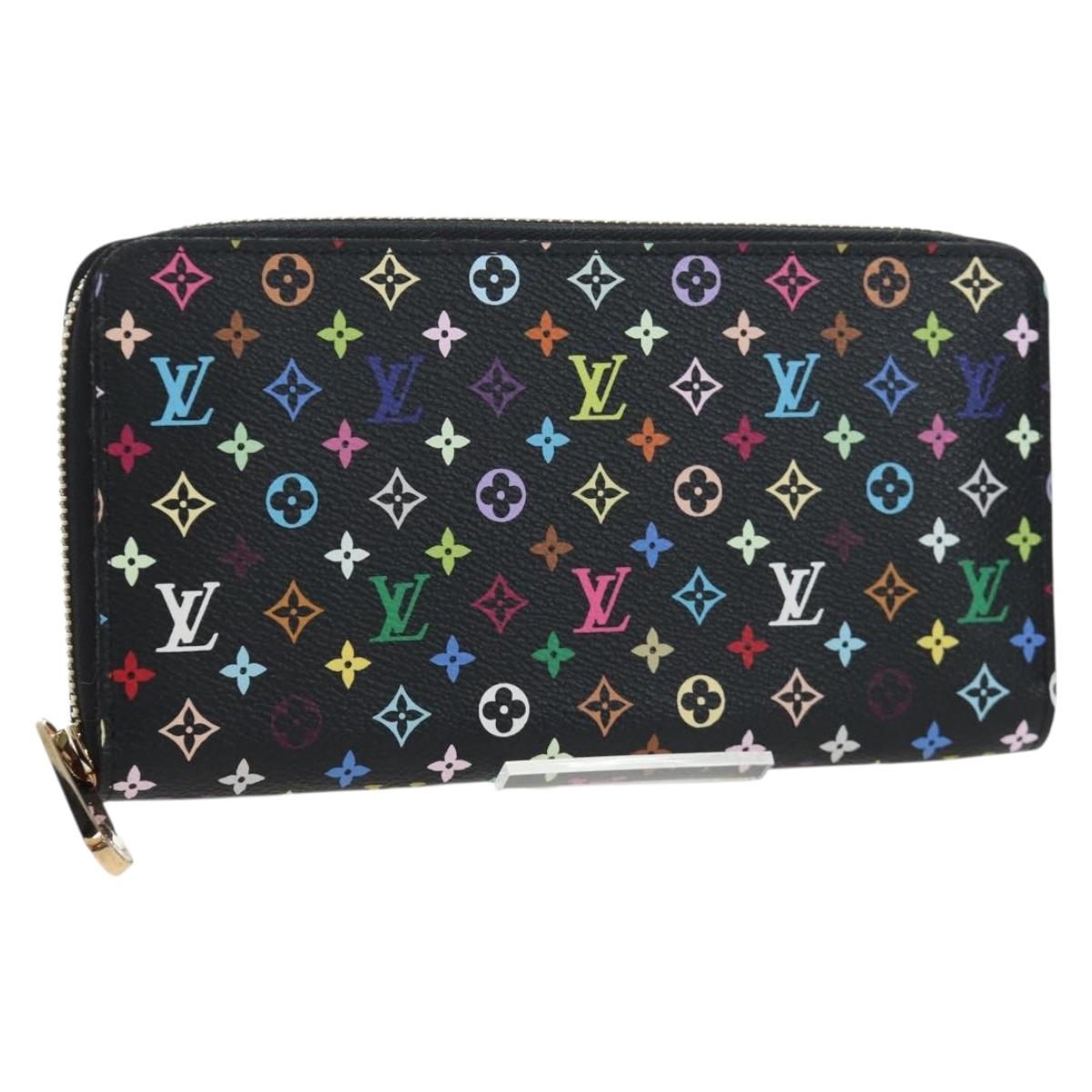 LOUIS VUITTON Monogram Multicolor Zippy Wallet Wallet M60050 LV Auth BA15783V