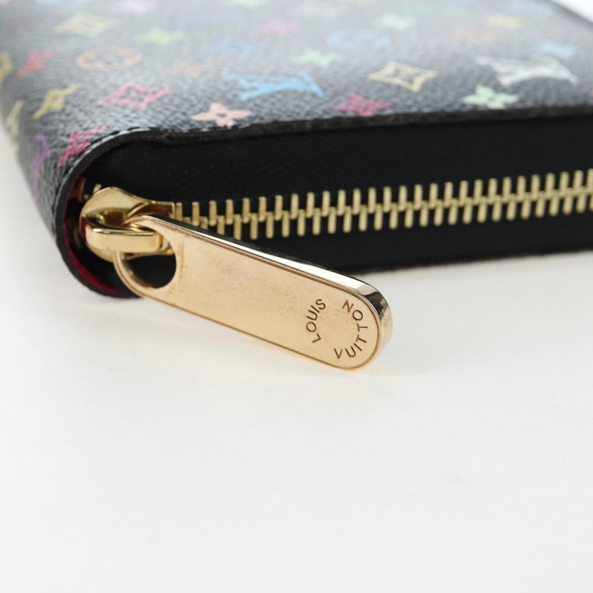 LOUIS VUITTON Monogram Multicolor Zippy Wallet Wallet M60050 LV Auth BA15783V