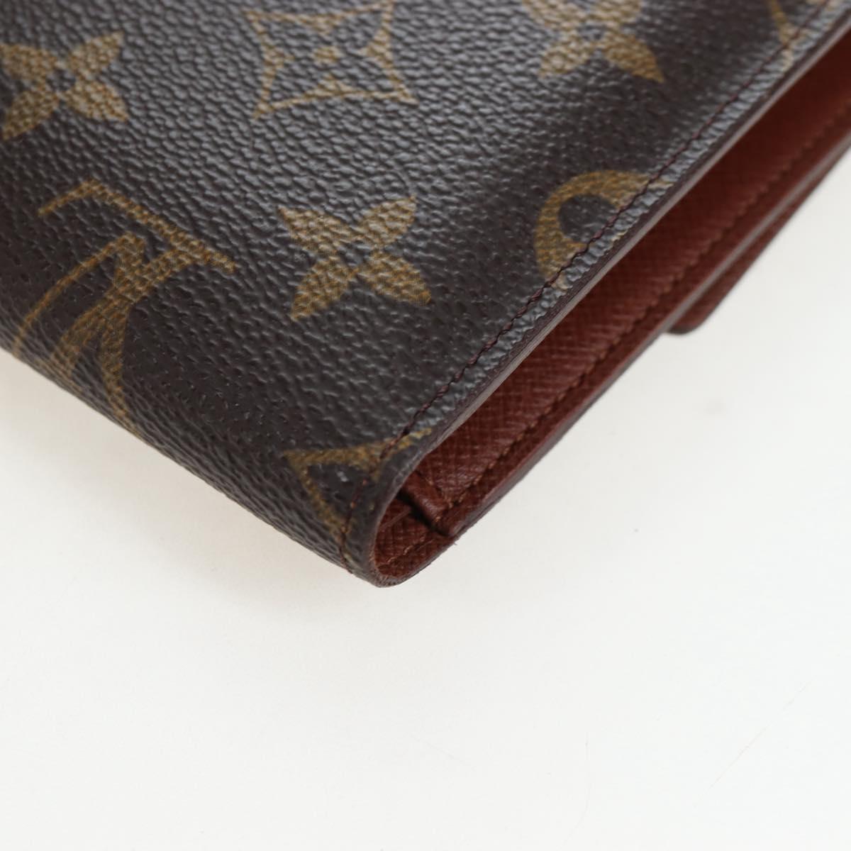 LOUIS VUITTON Monogram Porte TresorEtui Papie Wallet M61202 LV Auth BA15784