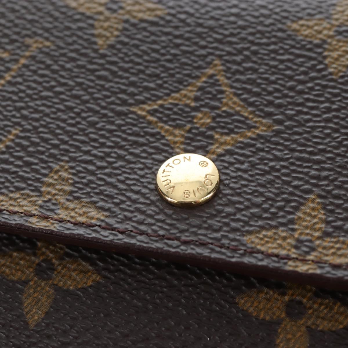LOUIS VUITTON Monogram Porte TresorEtui Papie Wallet M61202 LV Auth BA15784