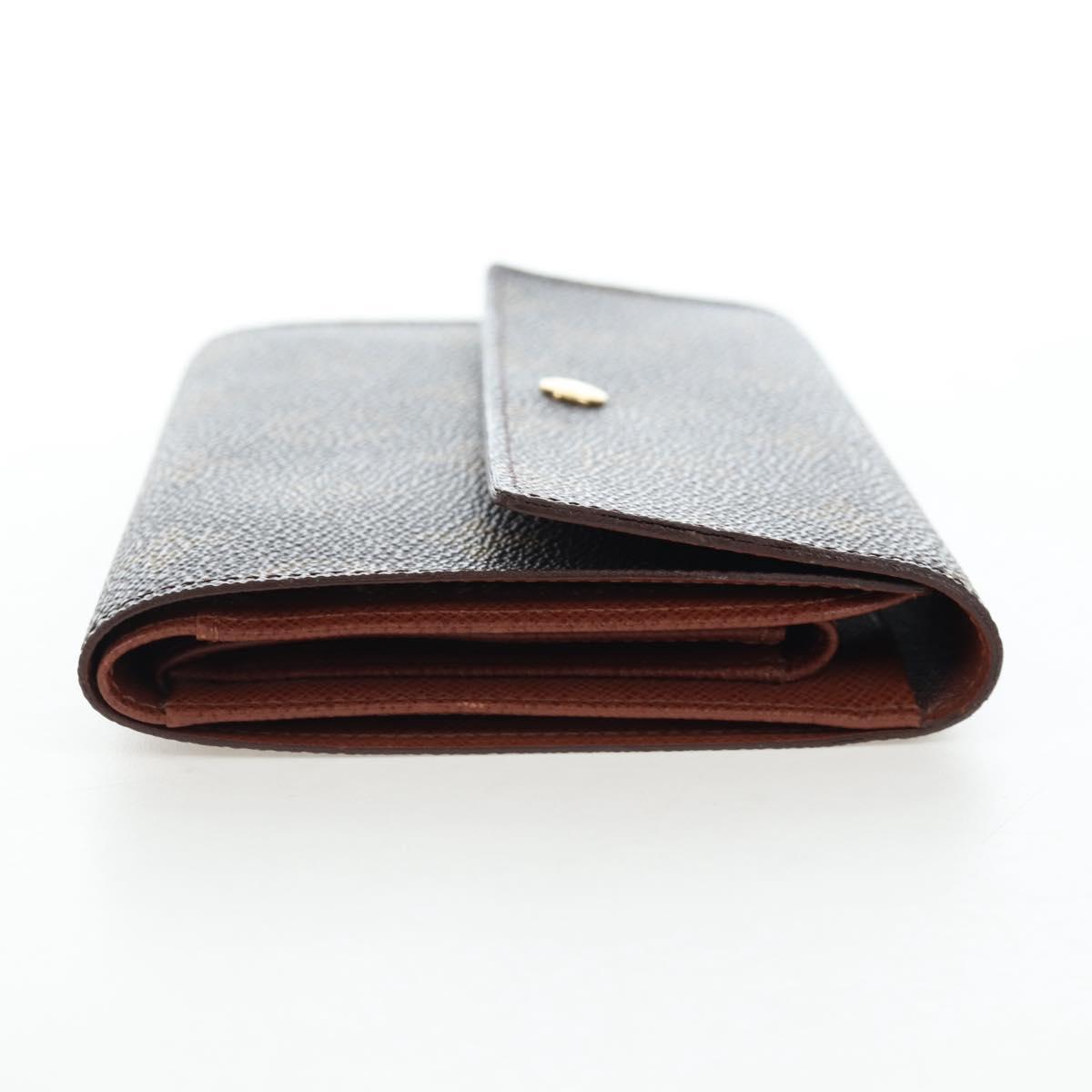 LOUIS VUITTON Monogram Porte TresorEtui Papie Wallet M61202 LV Auth BA15784